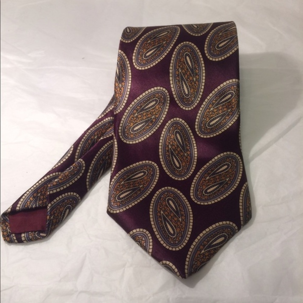 GANT Eggplant Purple Print Tie